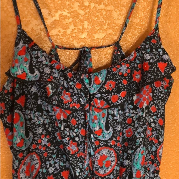 Boho paisley print strappy dress with pockets - Picture 4 of 8